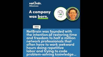 Why was NetBrain founded?