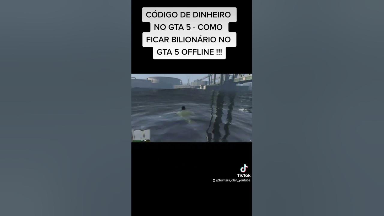 CÓDIGO DE DINHEIRO NO GTA 5 - COMO FICAR BILIONÁRIO NO GTA 5