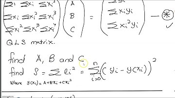 Quadratic Least Square method  1