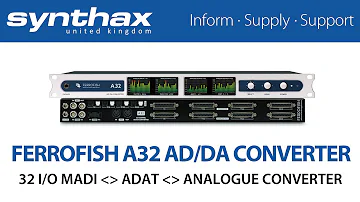 Ferrofish A32 - 32 I/O AD/DA MADI & ADAT Converter