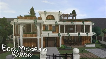 Bloxburg: Eco Modern Home | Speedbuild | Part One