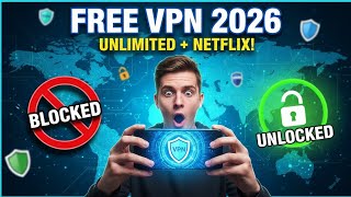 5 Best FREE VPNs in 2026 🔥 (Unlimited Data, Netflix & Blocked Sites Unlocked!) screenshot 5