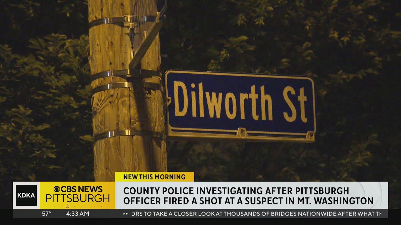 Pittsburgh Police officer fires shot at suspect in Mt. Washington