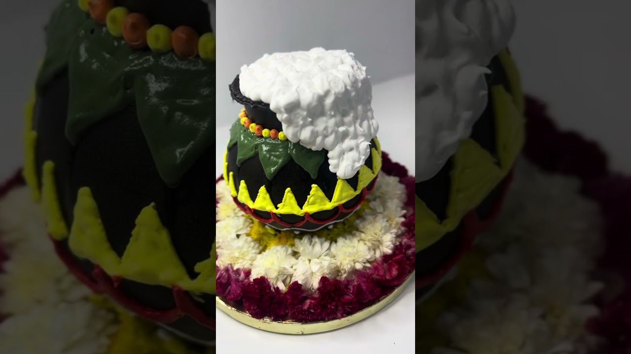Pongal pot piñata cake!!
