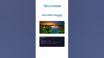 Create a Stunning Glass Effect Navbar Using Pure CSS ✨