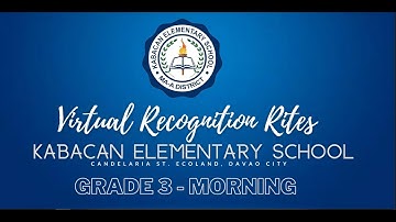 Grade 3  Virtual Recognition | Morning Class