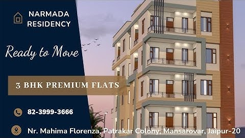 3 BHK Premium Flats @ Nr. Vande Matram Marg, Mansarovar, Jaipur