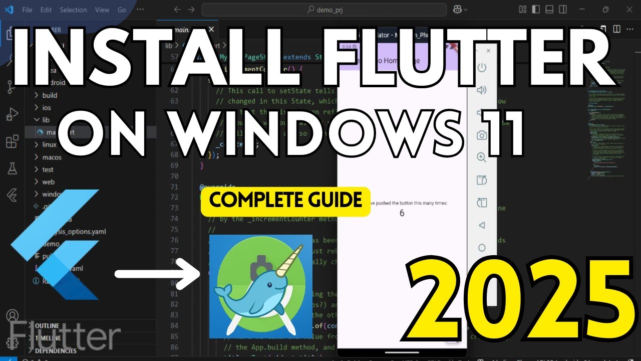 Flutter + Android Studio on Windows 11 | Complete Installation Guide [2025]