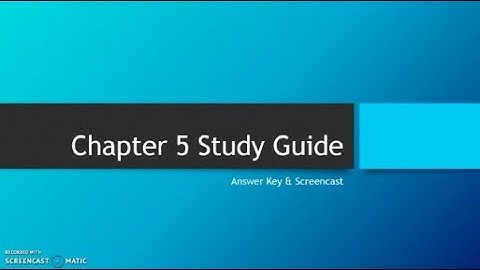Social Studies Chapter 5 Study Guide