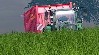 Farming Simulator 2015 - Fendt 716 By Ago Modding With Rake and Loading Wagon