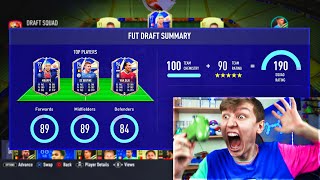 I GOT A 190 FUT DRAFT!! *WORLD RECORD* (FIFA 21) screenshot 1