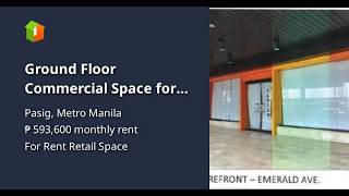 Ground Floor Commercial Space for Rent in Ortigas Center