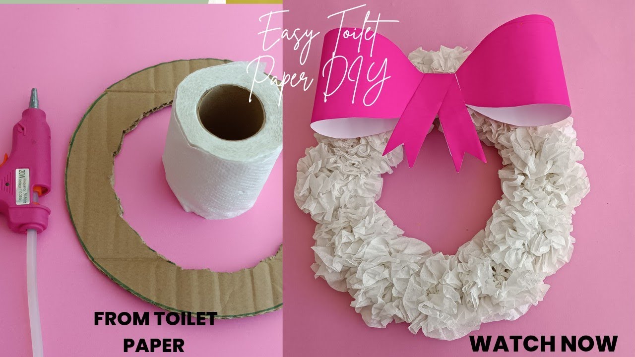 Spectacular Transformation of Toilet Paper / Puszysty Wianek Z Papieru