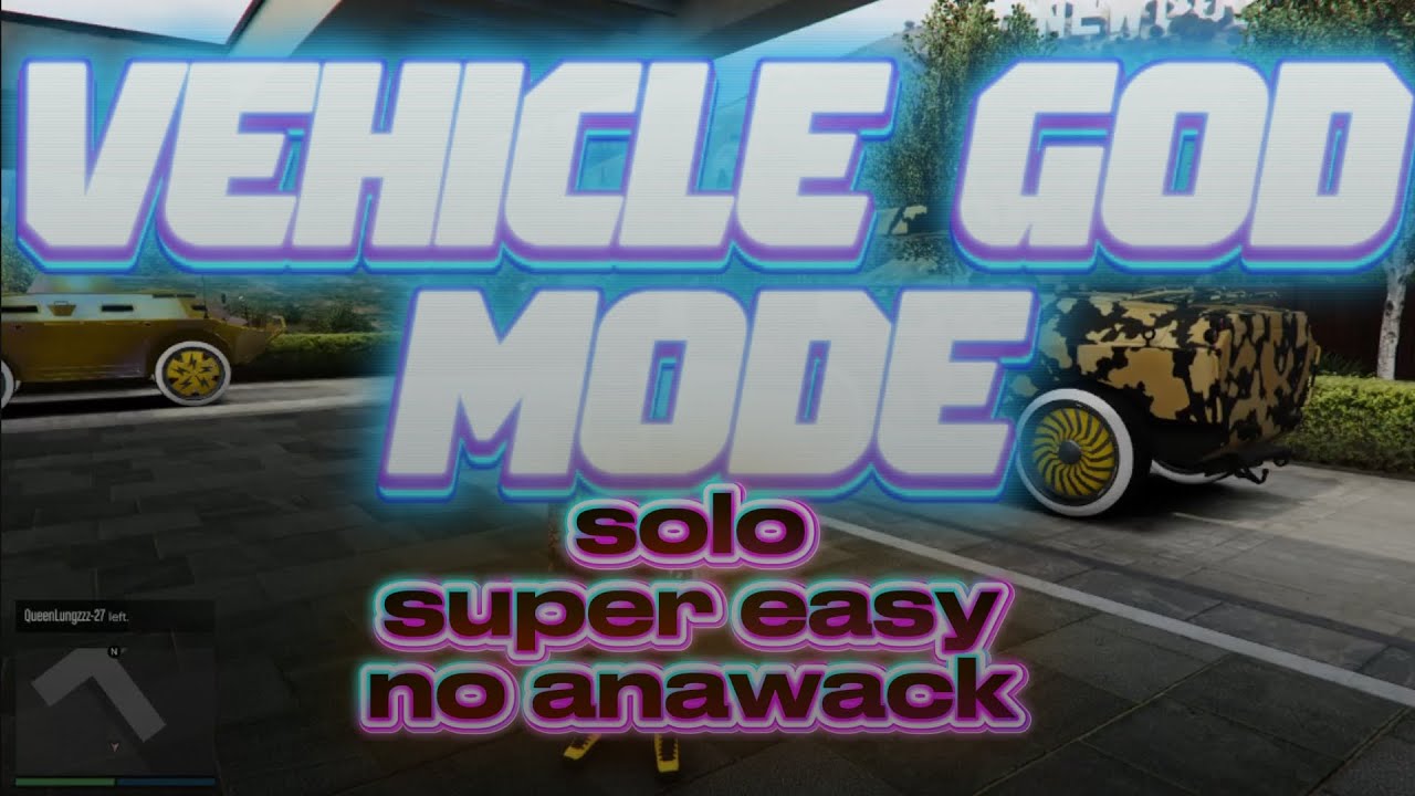 (PATCHED)SOLO CAR GOD MODE GLITCH GTA 5 (NO ANAWACK) SUPER EASY AND FAST