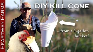 How To Make A Kill Cone For Chicken Or Turkey Processing Butchering Diy 