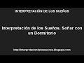 Interpretación de los Sueños  Soñar con un Dormitorio