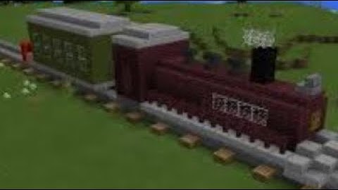 Working train in minecraft using command block with no mods or addons