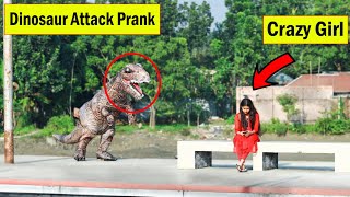 Dinosaur Attack Prank in Public || Jurassic World Attack In Real Life So Funny Public Reaction..