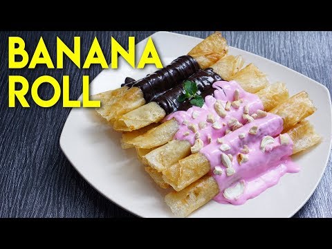 Cara Membuat Banana Roll Cokelat Mede