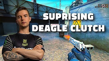 DEV1CE UNEXPECTED 1V4 DEAGLE CLUTCH vs VITALITY on OVERPASS - CS:GO HIGHLIGHT