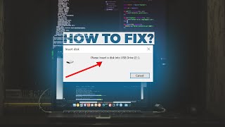 please insert a disk into usb drive windows 10 fix