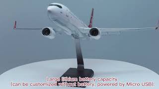 185 47Cm Turkish Airlines B737-800 Airplane Model
