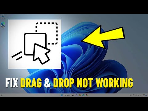 Fix Drag and Drop Not Working in Windows 11 / 10 | How To Solve Can't Drag & Drop ( 4 Methods ) ✅