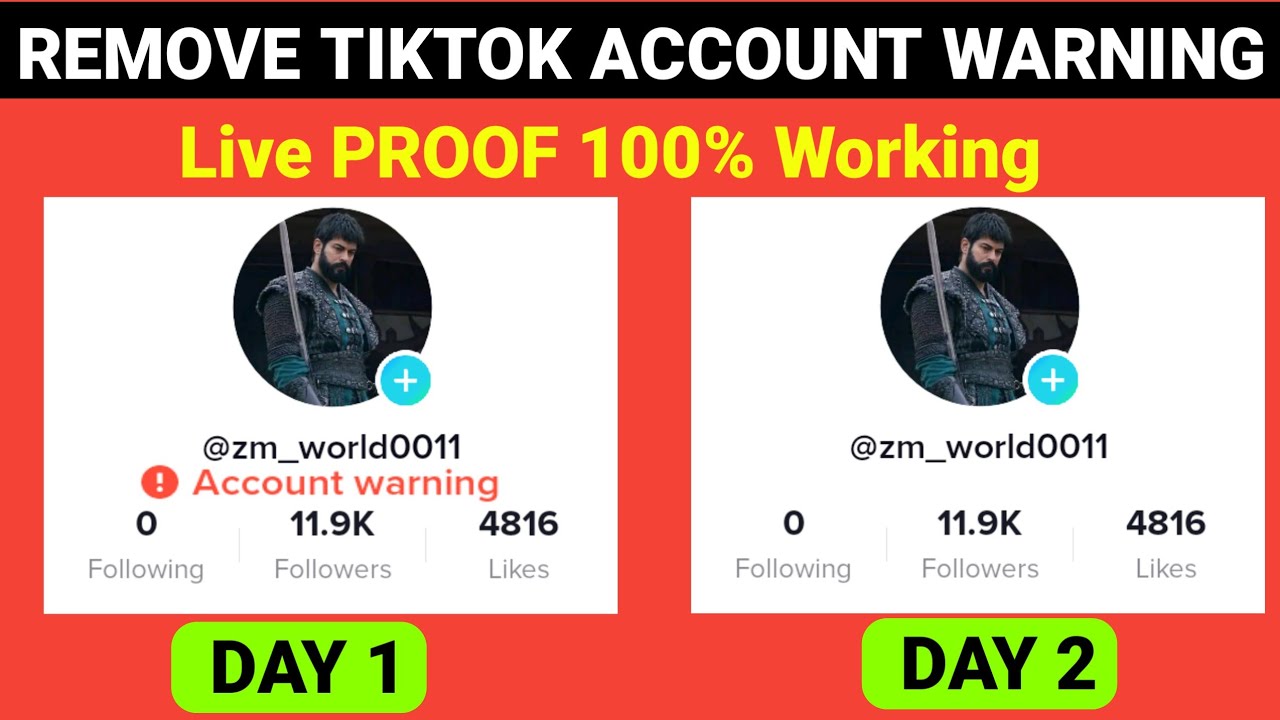 How to fix account warning on tiktok 2022 | Account warning problem on ...