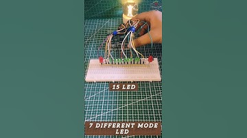 7 Mode Music Reactive LED | 15 LEDs Dancing to Beats!  #LEDLightShow#DIYLED#LEDStrip#15LED#LEDArt