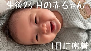 【生後2ヶ月】赤ちゃんのリアルな日【混合育児】