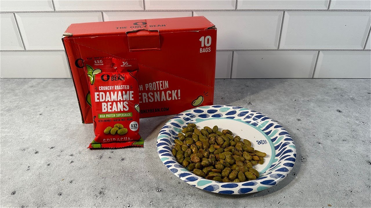 Sriracha Flavored Crunchy Roasted Edamame Snack Pack YouTube