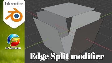 Edge split modifier in Blender