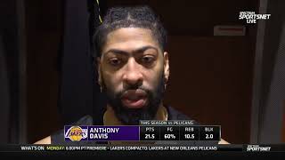 Anthony Davis PostGame Interview | Los Angeles Lakers vs New Orleans Pelicans