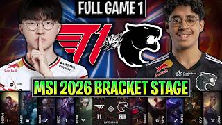 T1 vs FUR GAME 1 MSI 2026 BRACKET STAGE | FULL GAME | T1 vs FURIA G1 MSI 2026