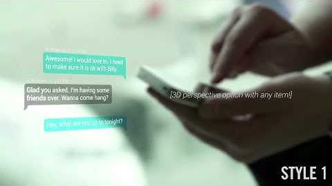 After Effects Template - Text Messages