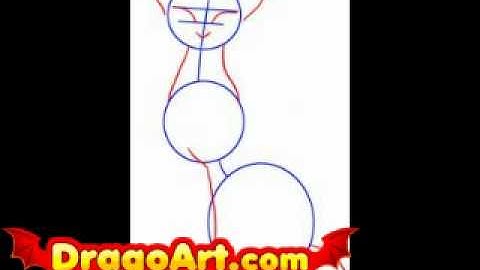 How to draw a Siamese cat, step by step