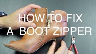 How to Fix a Boot Zipper