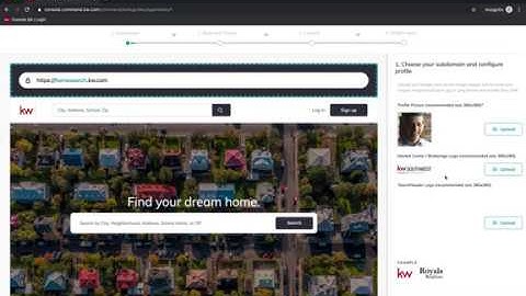 Setting up your KW Agent Site in COMMAND