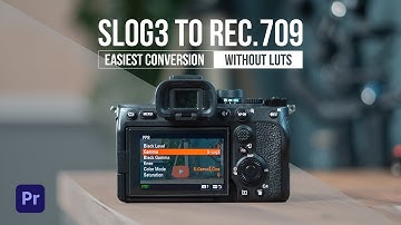 EASIEST Way To CONVERT SLOG3 to REC.709 (without LUTs) // Color Space Transformation in Premiere Pro