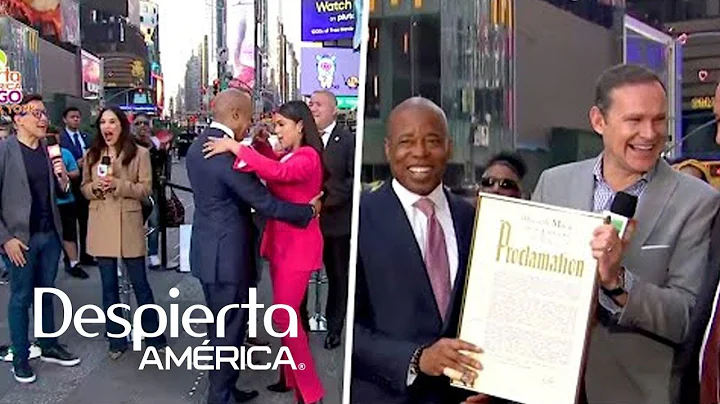 Francisca puso a bailar al alcalde de Nueva York tras proclamar el Da de Despierta Amrica | DA