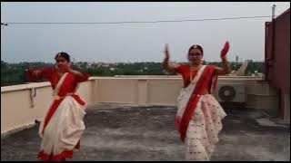 Akashe Pujor Gondho aj/Check out description Durga Pujo dance song #shorts