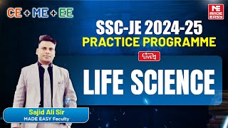 LIVE SSC-JE 2024-25 Practice Programme | Life Science | CE+ME+EE | MADE EASY