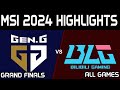 GEN vs BLG Highlights ALL GAMES MSI 2024 Grand Finals GenG vs Bilibili Gaming by Onivia