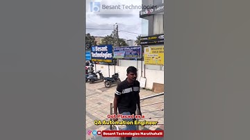 Software Testing course in Bangalore | QA training 2025 | Besant Technologies Marathahalli