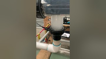 Davey Water Products 25g Nipper Salt chlorinator being wet tested following a workshop repair