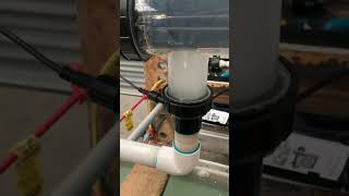 Davey Water Products 25g Nipper Salt chlorinator being wet tested following a workshop repair