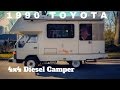 1990 toyota hiace diesel truck 4x4 camper by ottoex