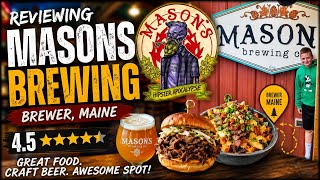 We Tried Mason’s Brewing in Brewer Maine… Was It Worth It? (4.5⭐ Review) 🍺🍔