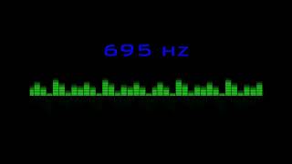 ⒽⓏ| 695 hz Pure Tone Frequency| NO Music , For Meditation, Testing. Black Screen