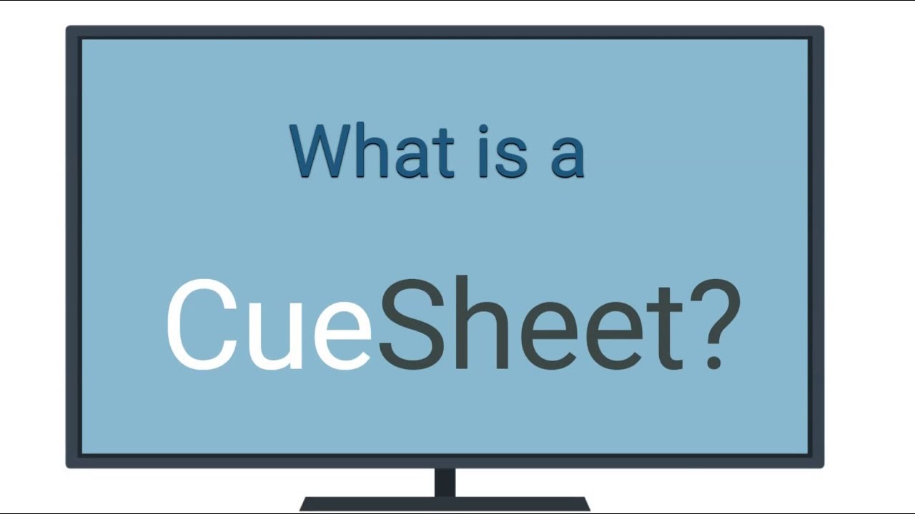 Music Industry: Cue Sheets Explained - YouTube